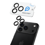 Piili Eagle Eyes iPhone 18 Pro Max / iPhone 17 Pro Max Lens Koruyucu - Siyah