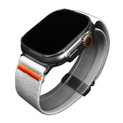 Piili Apple Watch 42 - 44 - 45 - 46 - 49 mm Steel Meshkayış Gri Apple Watch Kayışı - Lacivert