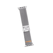 Piili Apple Watch 42 - 44 - 45 - 46 - 49 mm Steel Meshkayış Gri Apple Watch Kayışı - Beyaz