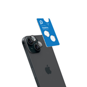 Piili iPhone 15 / 15 Plus Safir Lens Koruyucu - Siyah