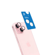 Piili iPhone 15 / 15 Plus Safir Lens Koruyucu - Pembe
