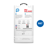 Piili iPhone 12 Pro Max Mat TPU Arka Full Body Arka Yüzey Koruyucu