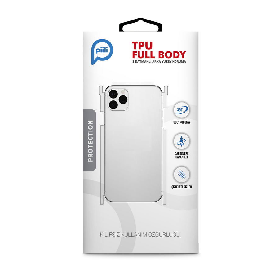 Piili  İphone 14 Pro Max Tpu Full Body Arka Yüzey Koruyucu