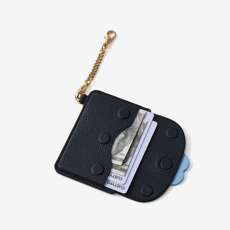 Custype RFID Korumalı Manyetik Telefon Kartlığı & Çıkarılabilir Cüzdan – - Siyah