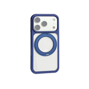 Piili iPhone 17 Pro Max Rotation MagSafe Silikon Kılıf - Mavi