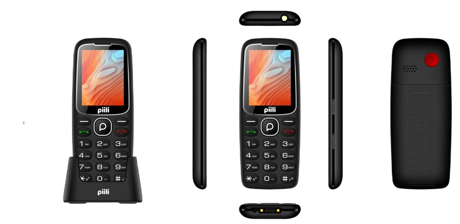 Piili P10 Cep Telefonu Siyah
