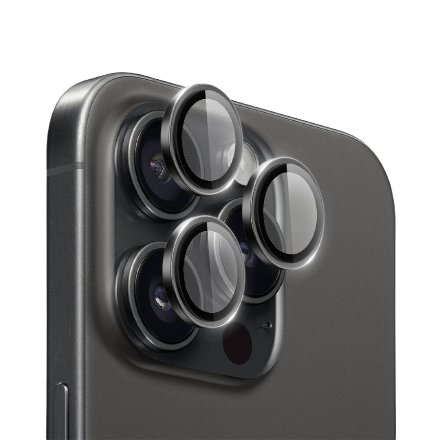 Piili iPhone 16 Pro / 16 Pro Max Safir Lens Koruyucu - Siyah