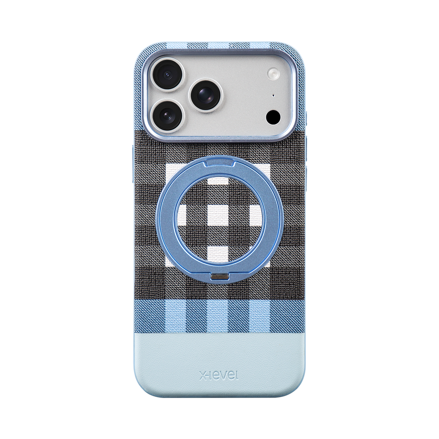 X-Level Brit Stand iPhone 18 Pro Max / 17 Pro Max Mavi Kılıf