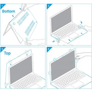 Piili MacBook Air 13'' M1 HardShell Mat Kapak MacBook Kılıfı - Pembe