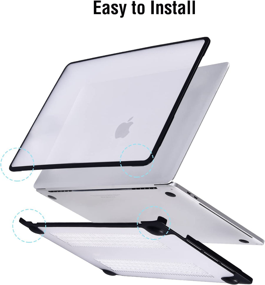 Piili MacBook Air 13'' M1 HardShell Mat Kapak MacBook Kılıfı - Şeffaf