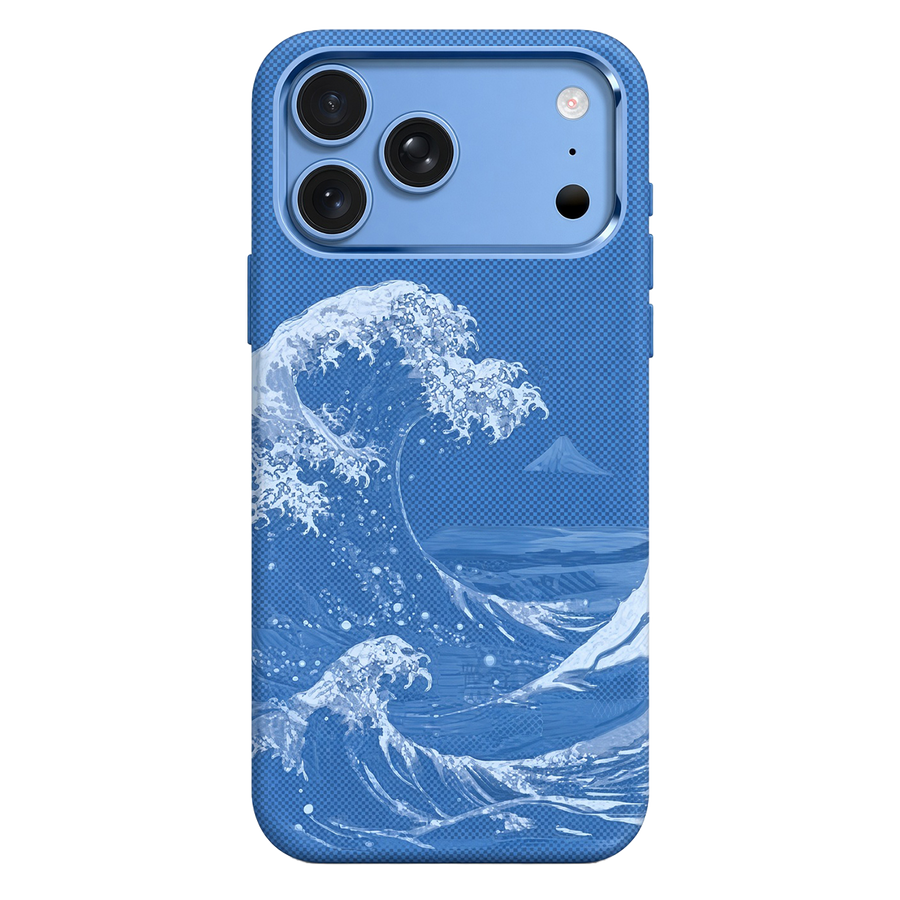 Knit Silicone iPhone 18 Pro Max / iPhone 17 Pro Max MagSafe Kılıf P069 - Mavi