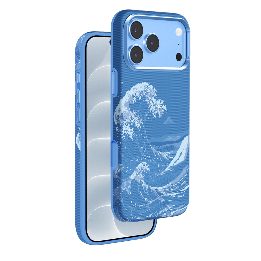 Knit Silicone iPhone 18 Pro Max / iPhone 17 Pro Max MagSafe Kılıf P069 - Mavi