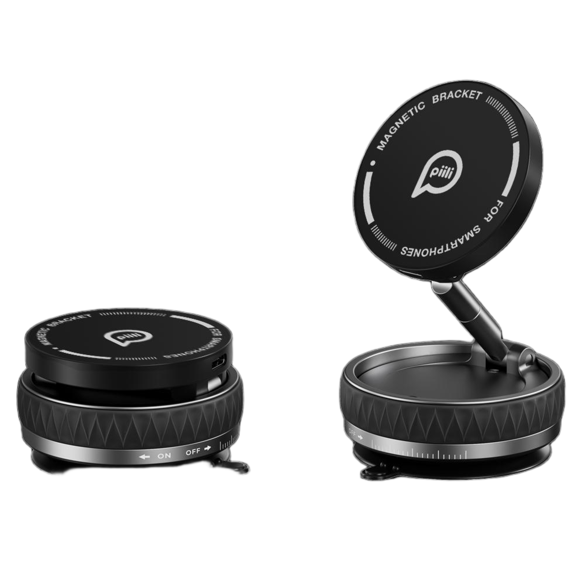 Piili Smart Vakum Telefon Tututucu P - CZ16 Telefon Tutucu - Siyah