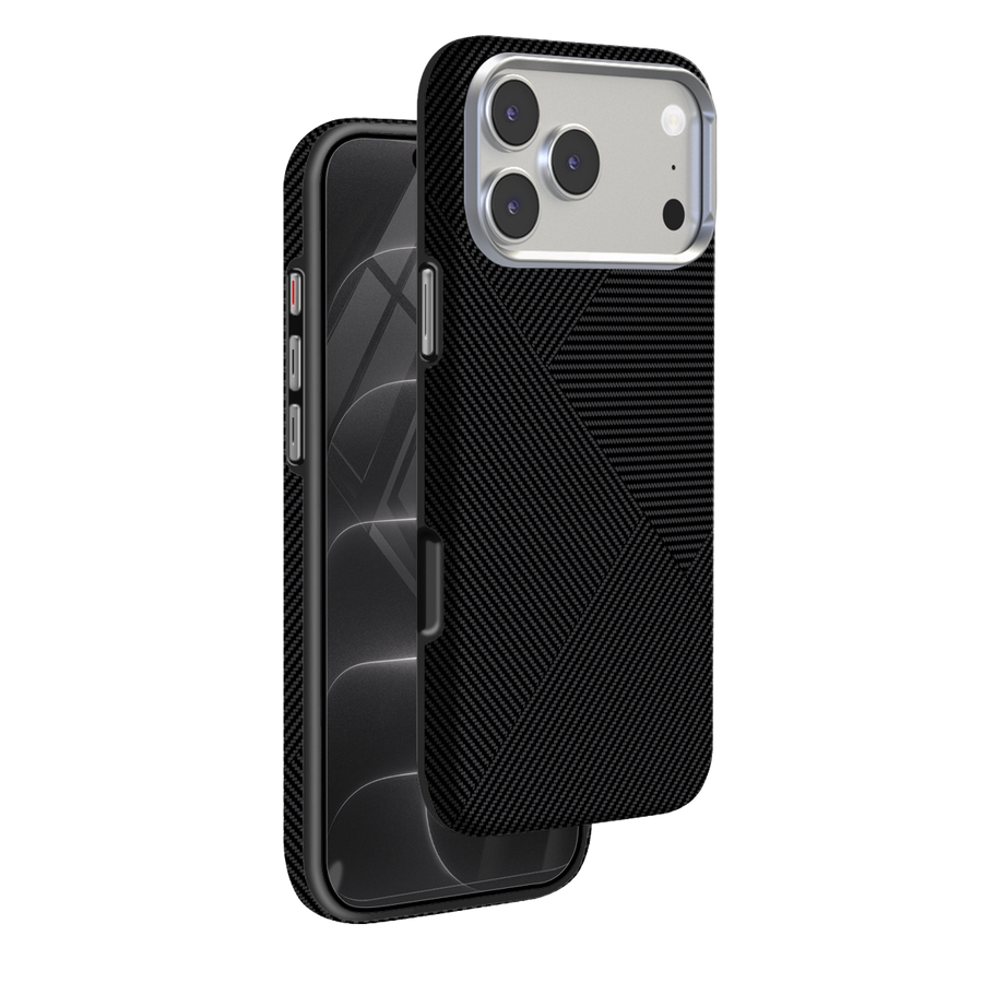 Knit Silicone iPhone 18 Pro / iPhone 17 Pro MagSafe Kılıf P032 - Siyah