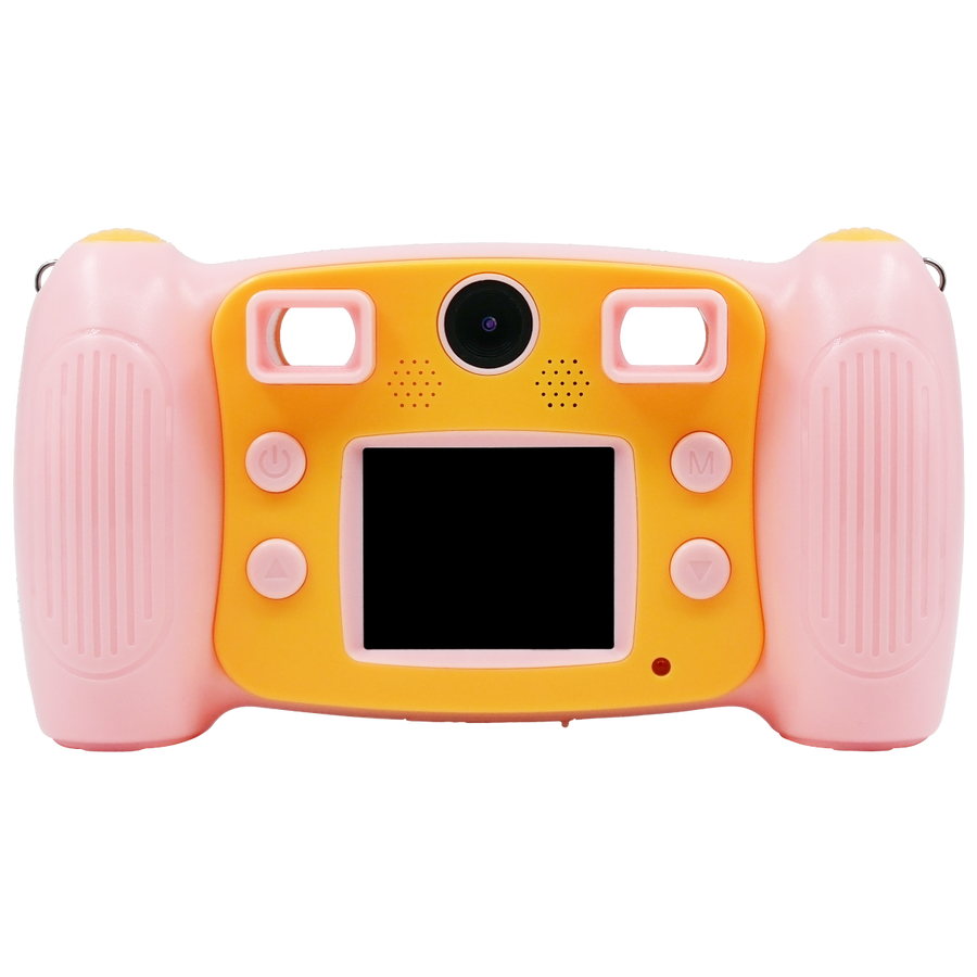 Piili Kids 1080P HD Çocuk Fotoğraf Makinesi / Kamera – Çift Kameralı, Selfie Özellikli, USB Şarjlı - Pembe