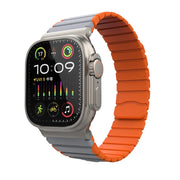 Piili Apple Watch 42 - 44 - 45 - 46 - 49 mm Sport Dual Apple Watch Kayışı - Gri