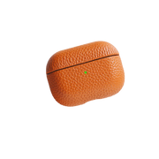 Piili AirPods Pro 2 Leather Kılıf AirPods Kılıfı - Turuncu