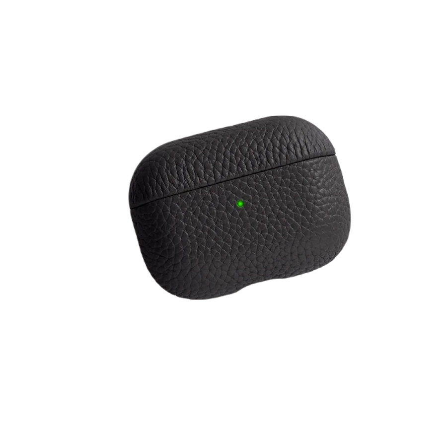 Piili AirPods Pro 2 Leather Kılıf AirPods Kılıfı - Siyah