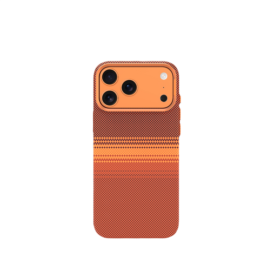 Piili iPhone 17 Pro Kevlar Serisi MagSafe Kılıf - Turuncu