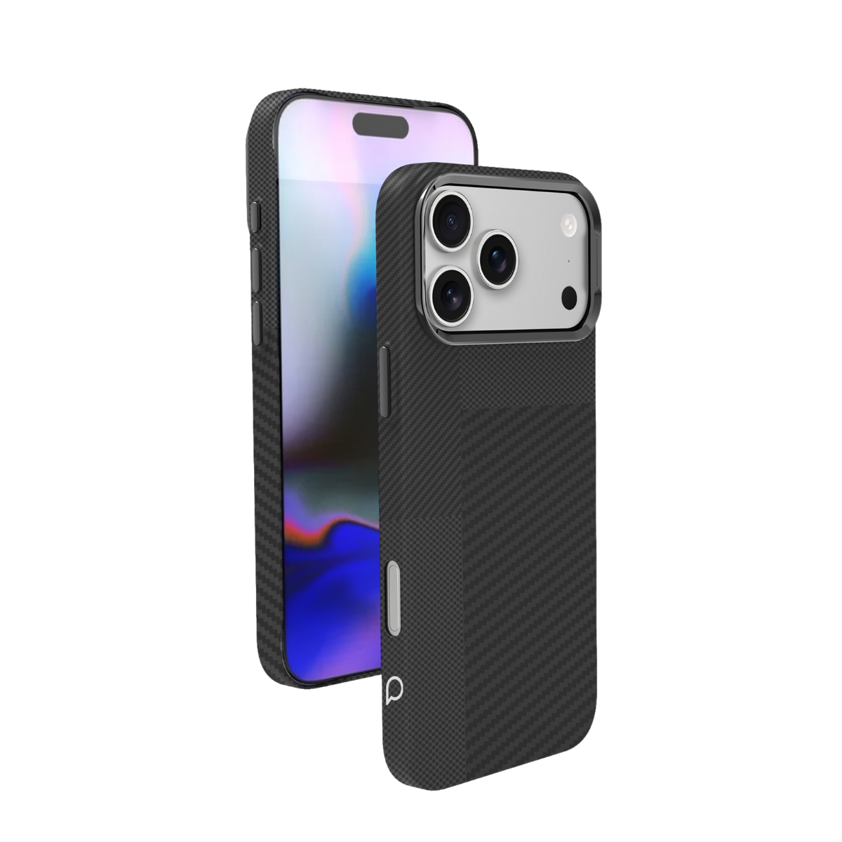 Piili iPhone 17 Pro Kevlar Serisi MagSafe Kılıf - Siyah