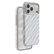 Knit Silicone iPhone 18 Pro / iPhone 17 Pro MagSafe Kılıf G102 - Beyaz