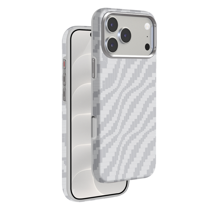 Knit Silicone iPhone 18 Pro / iPhone 17 Pro MagSafe Kılıf G102 - Beyaz