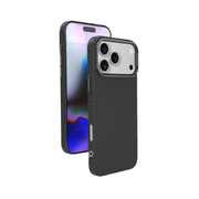 Piili iPhone 17 Kevlar Serisi MagSafe Kılıf - Siyah