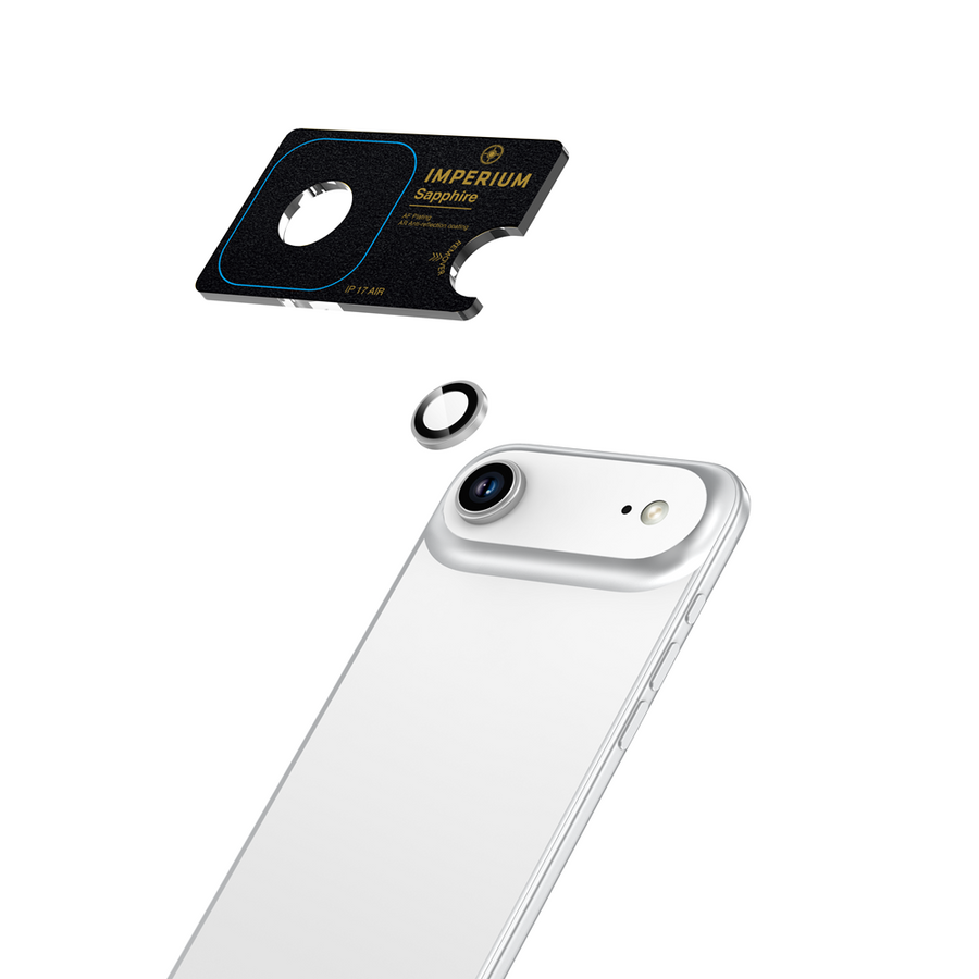 Imperium iPhone Air Safir AR/AF Lens Koruyucu - Gümüş