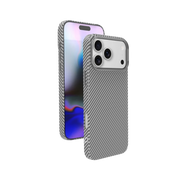Piili ıPhone 17 Pro Max Kevlar Serisi Magsafe Kılıf - Gri