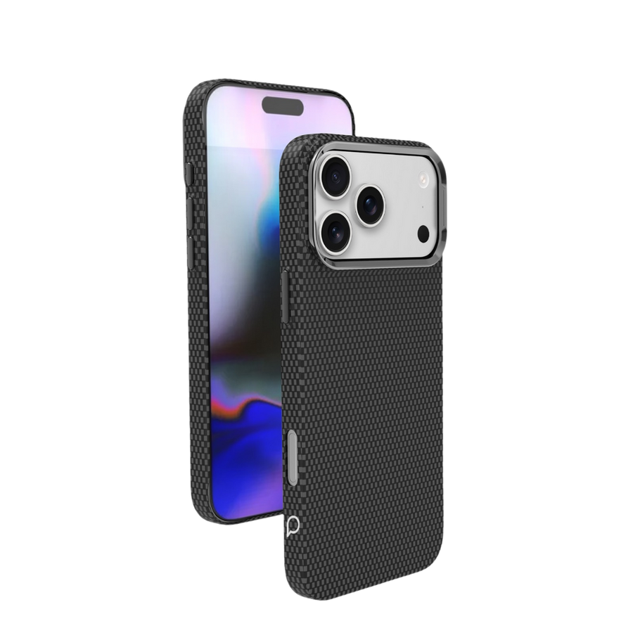 Piili iPhone 17 Pro Max Kevlar Serisi MagSafe Kılıf - Siyah