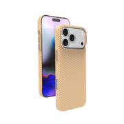 Piili ıPhone 17 Pro Max Kevlar Serisi Magsafe Kılıf - Altın