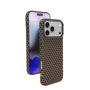 Piili iPhone 17 Pro Max Kevlar Serisi MagSafe Kılıf - Kahverengi