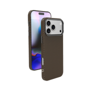 Piili ıPhone 17 Pro Max Kevlar Serisi Magsafe Kılıf - Kahverengi