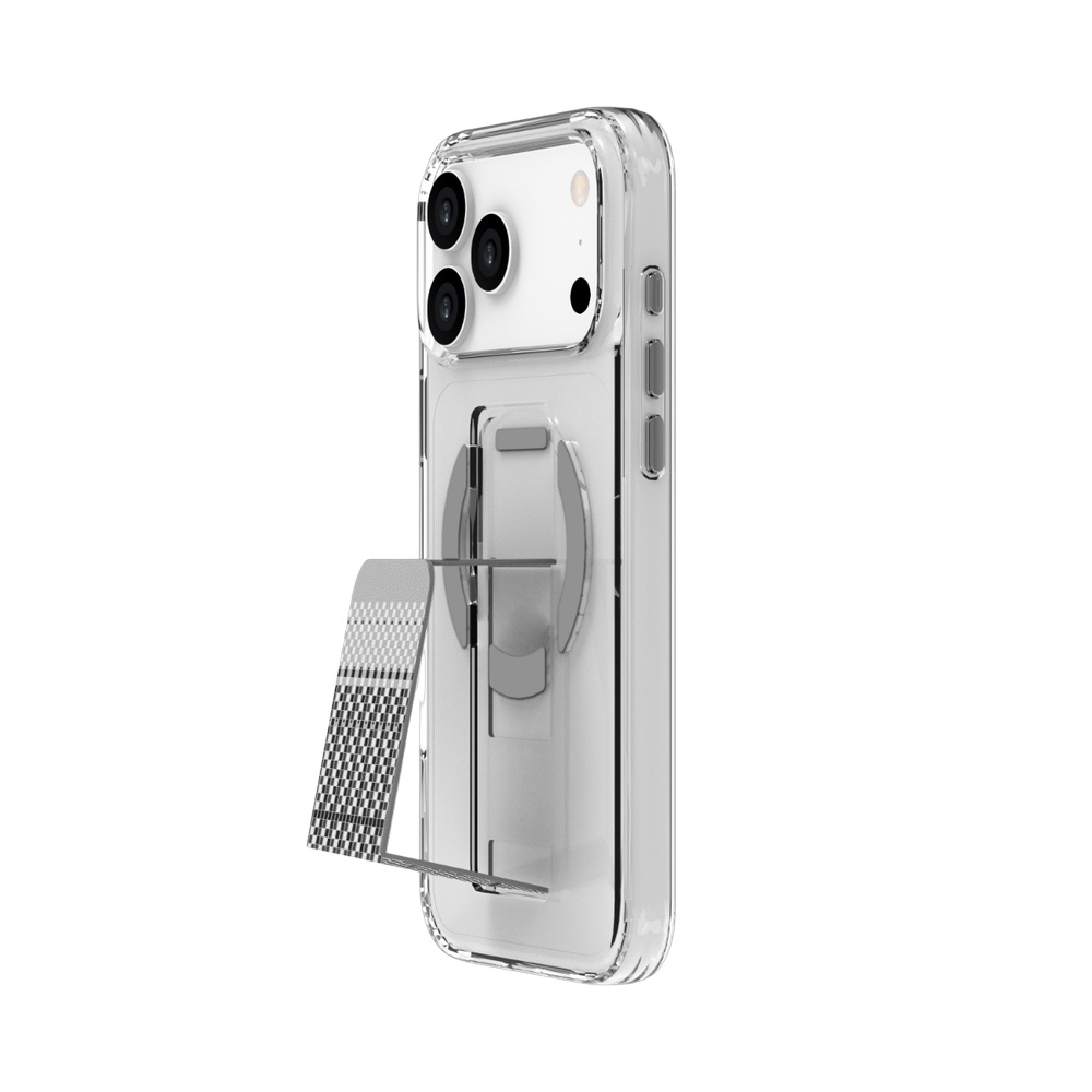 Piili iPhone 17 Pro Max Steady Carbon MagSafe Kılıf - Gri