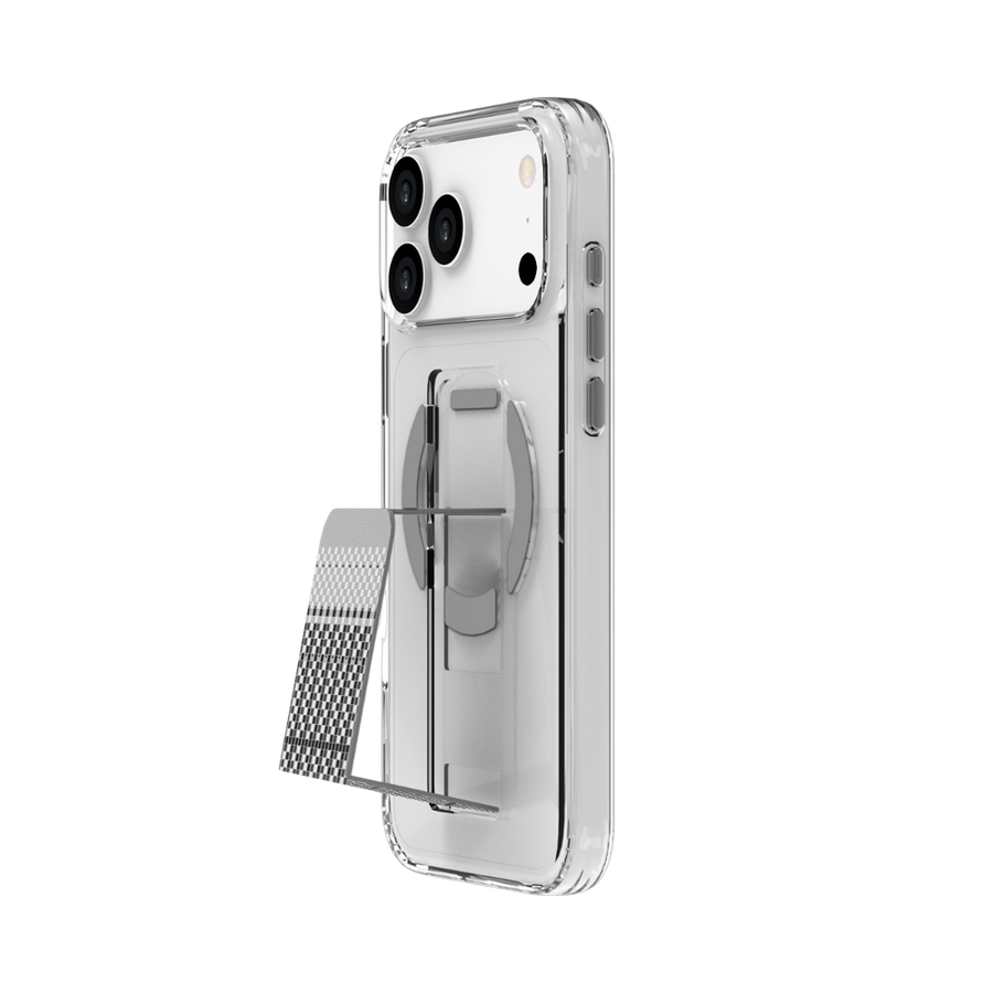 Piili iPhone 17 Pro Max Steady Carbon MagSafe Kılıf - Gri