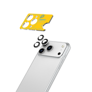 Piili iPhone 17 Pro/17 Pro Max Safir Lens Koruyucu - Gri