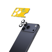 Piili iPhone 17 Pro/17 Pro Max Safir Lens Koruyucu - Mavi