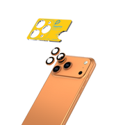 Piili iPhone 17 Pro/17 Pro Max Safir Lens Koruyucu - Turuncu