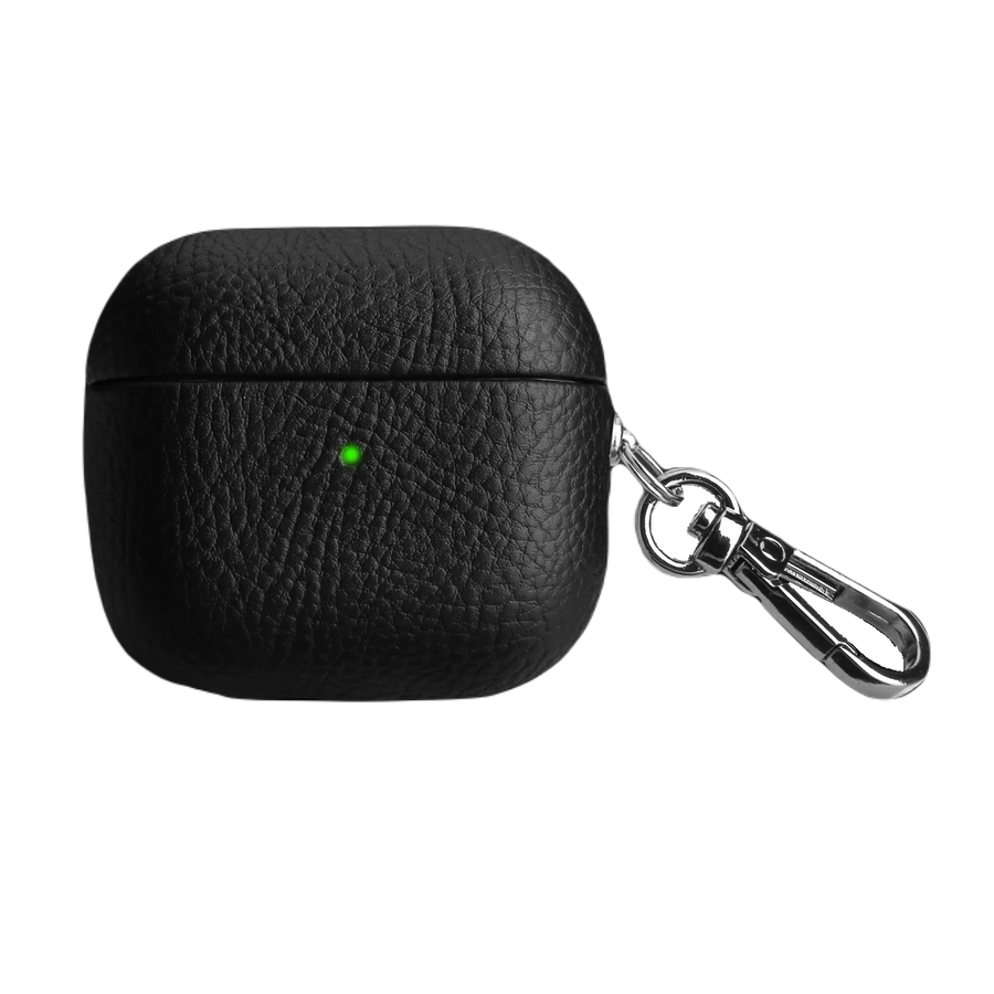 Piili AirPods 3. Nesil Leather Kılıf AirPods Kılıfı - Siyah