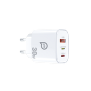 Piili 30W USB-A + Type-C + Lightning Hızlı Şarj Adaptörü (Tek Adaptörle Daha Fazla Cihaza Uyumlu)