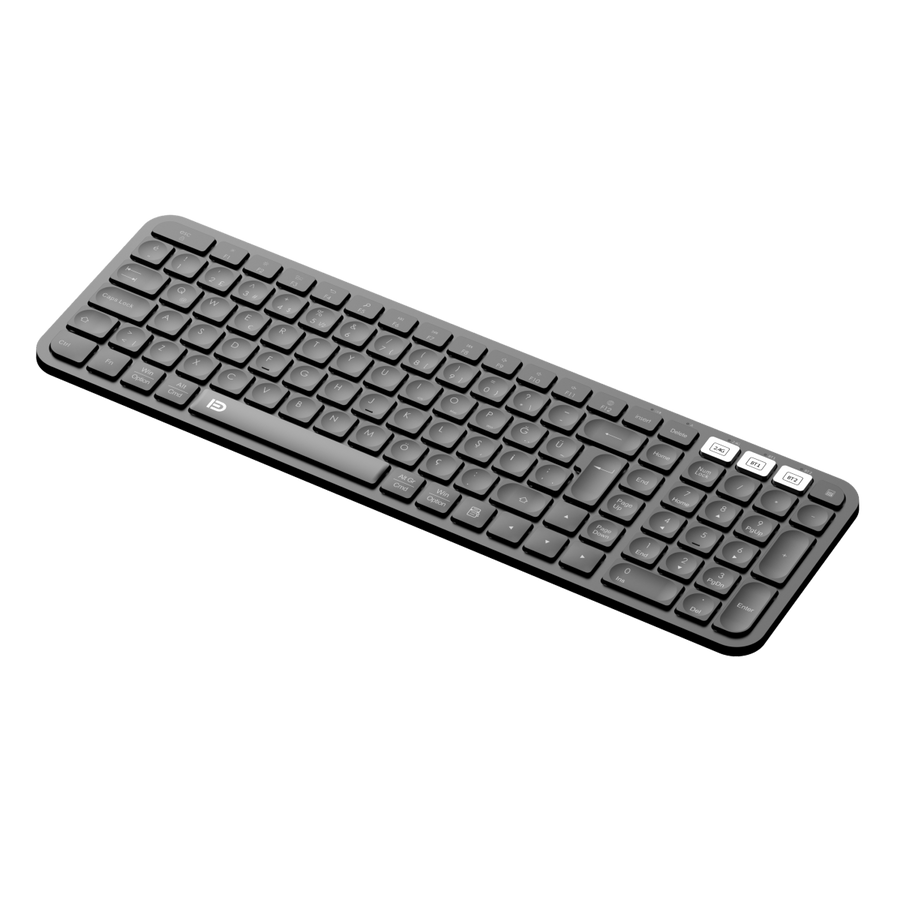FD K902T 2.4 GHz + Bluetooth Çift Bağlantılı Kablosuz Klavye – Siyah