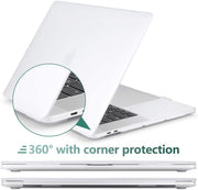 Piili MacBook Pro 16'' HardShell Mat Kapak MacBook Kılıfı – Şeffaf