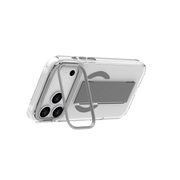 Piili iPhone 17 Pro Max Metal Stand Grip MagSafe Kılıf - Gri