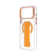 Piili iPhone 17 Pro Max Metal Stand Grip MagSafe Kılıf - Turuncu