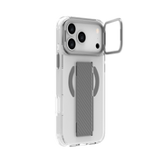 Piili iPhone 17 Pro Max Metal Stand Grip MagSafe Kılıf - Gri