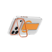 Piili iPhone 17 Pro Max Metal Stand Grip MagSafe Kılıf - Turuncu