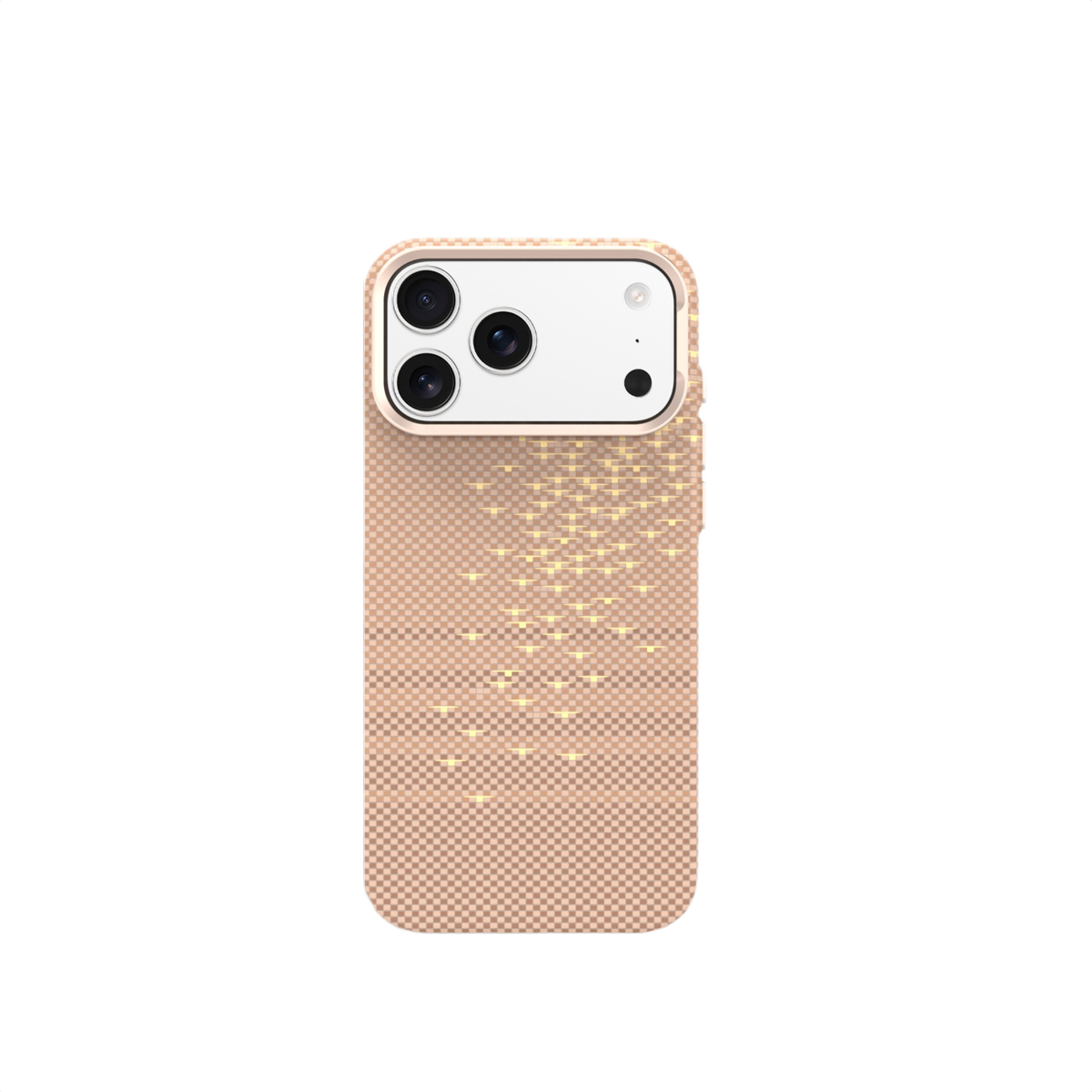 Piili iPhone 17 Kevlar Serisi MagSafe Kılıf Dalga - Altın
