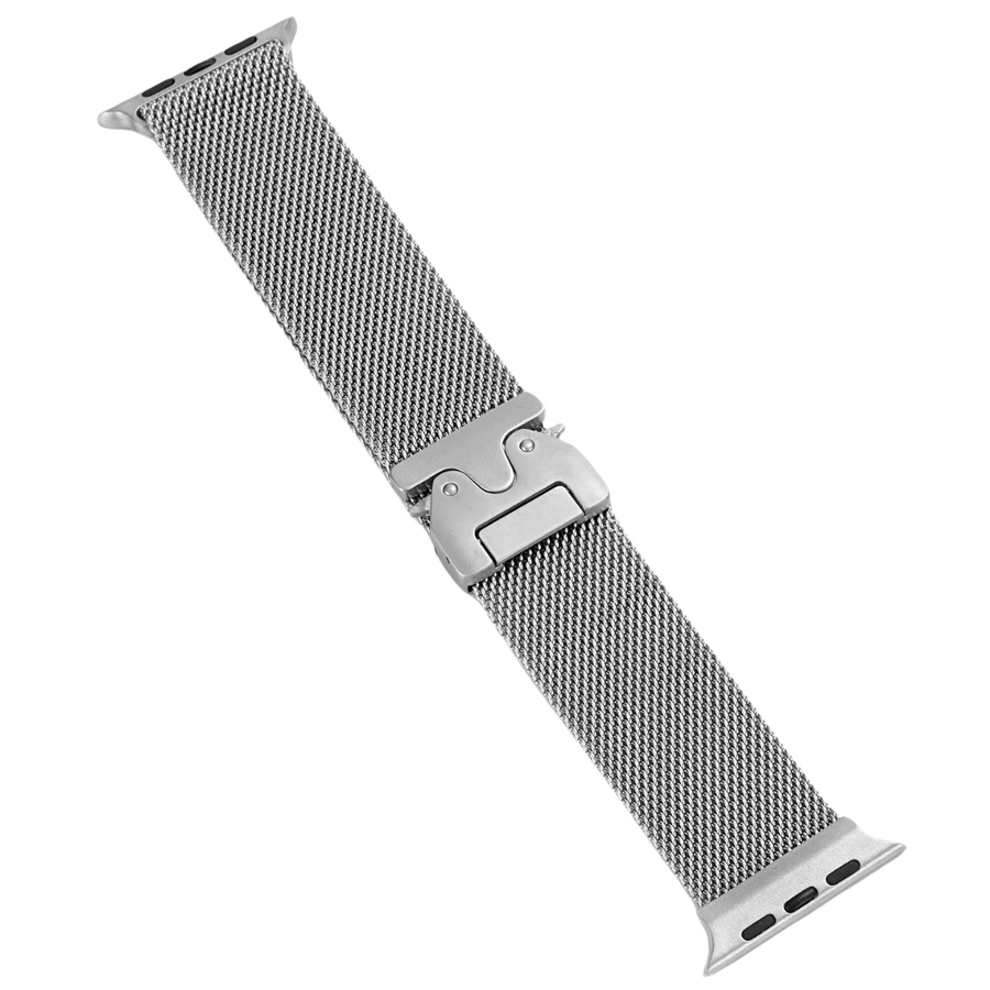 Piili Apple Watch 42 - 44 - 45 - 49 mm Titanyum Kayış Natürel Apple Watch Kayışı