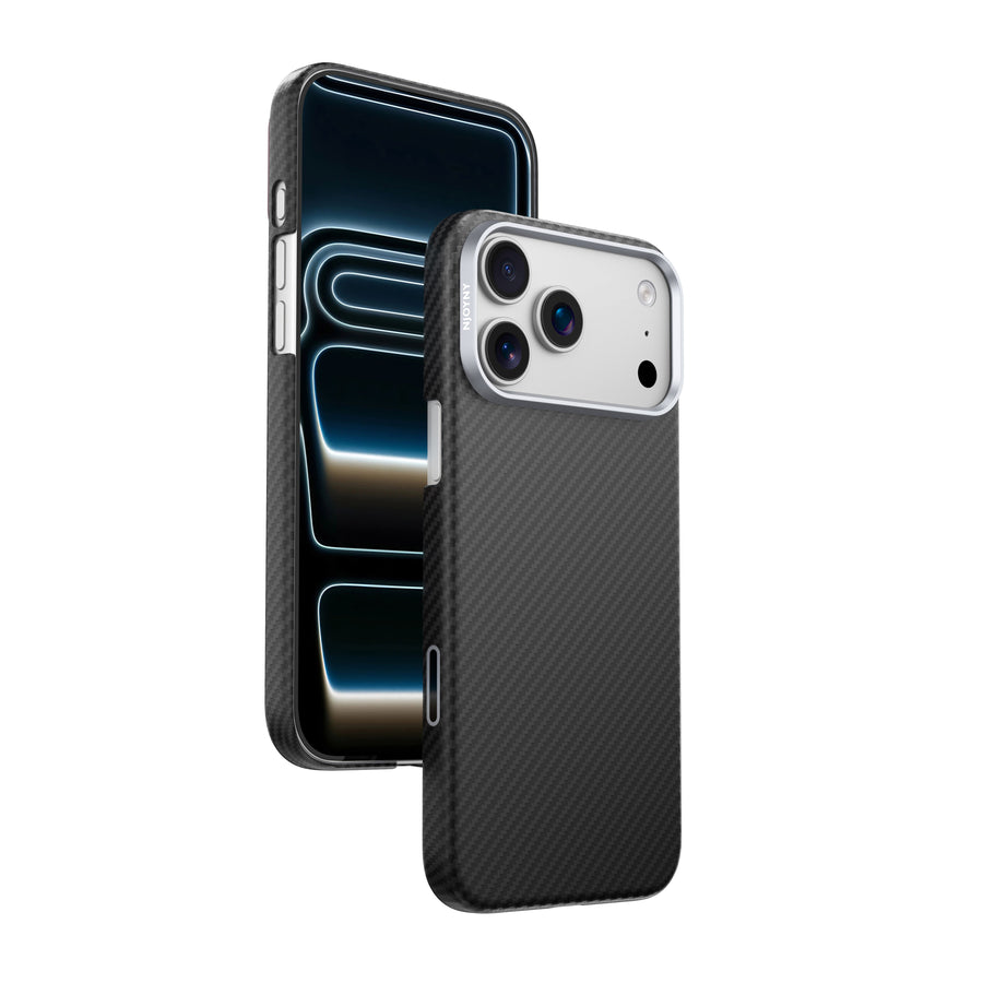 Njoyny AI Kevlar Alpine iPhone 18 Pro MagSafe Kılıf - Siyah