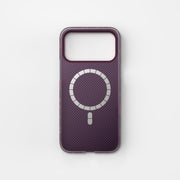 Njoyny AI Kevlar Alpine iPhone 18 Pro MagSafe Kılıf - Bordo
